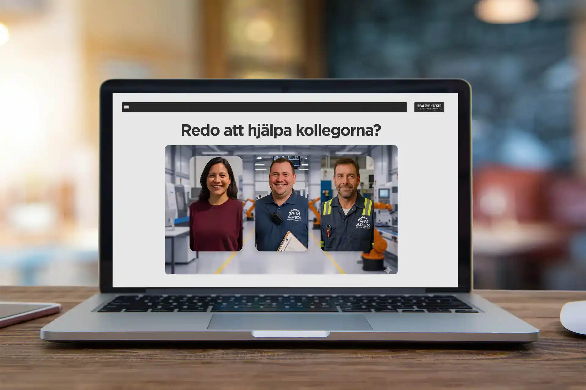 Cybersäkerhetsutbildning för tillverkningsindustrin